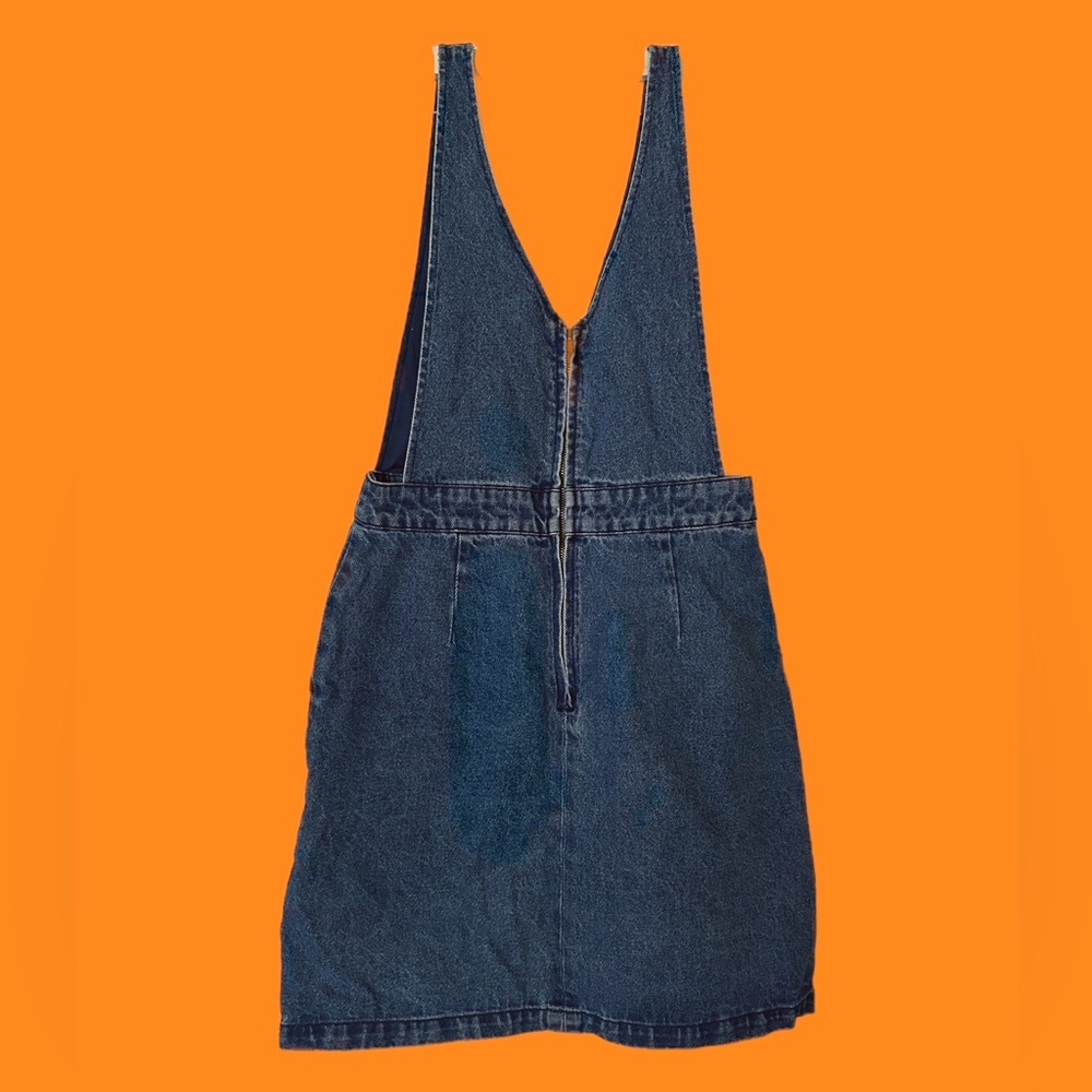 Denim overall dress